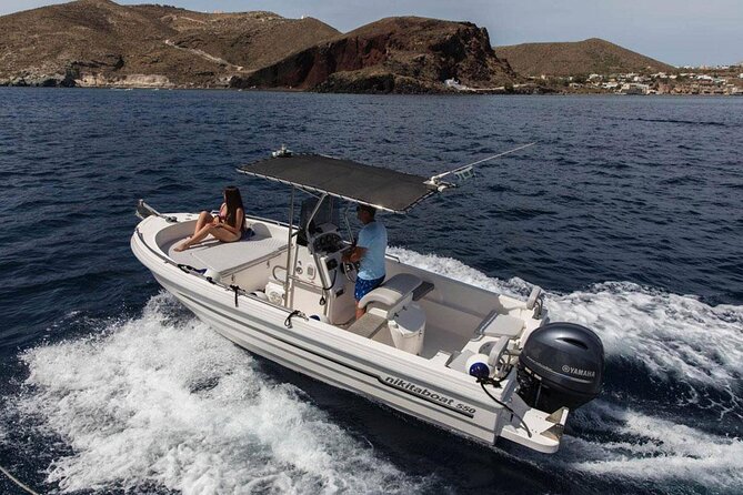 5 Hours Boat Rental in Santorini - A likely five-hour route from Vlichada