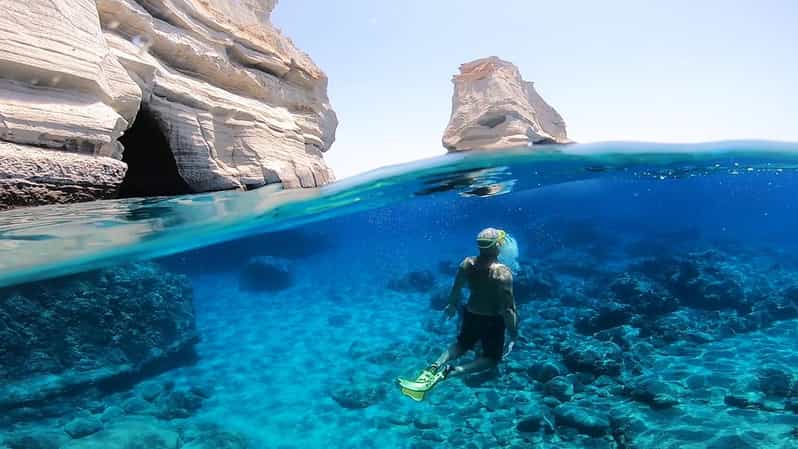 Adamantas: Full-Day Milos & Poliegos Boat Tour with Meals - Sykia Cave and Vani Beach on the return
