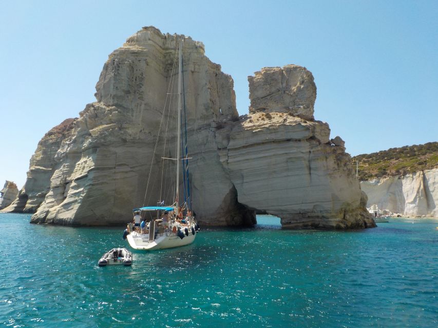 Adamantas: Milos Sightseeing Sailboat Cruise - Kleftiko’s caves, pirate stories, and photo stops