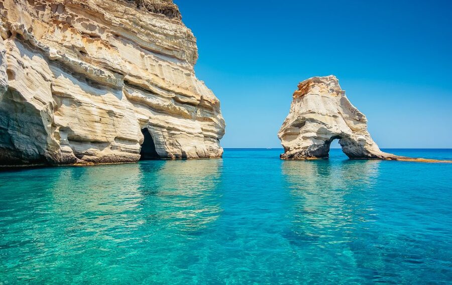 Adamas: Kleftiko Sailing Day Trip with Snorkeling and Lunch - Sykia Cave and the return along the coast