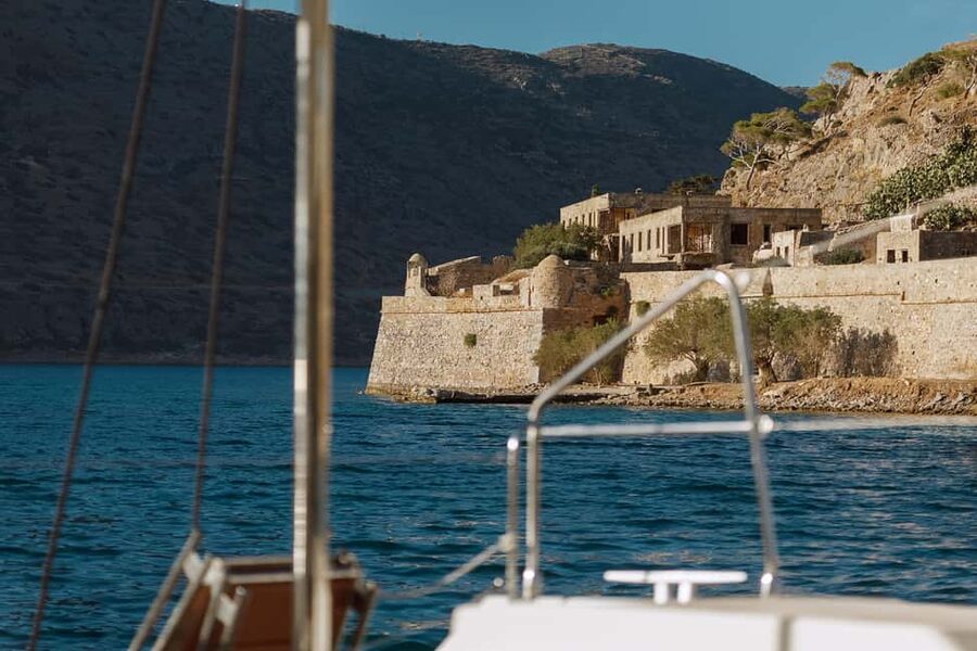 Agios Nikolaos All-inclusive Catamaran Cruise & Water Toys - Setting Sail From Marina Agios Nikolaos