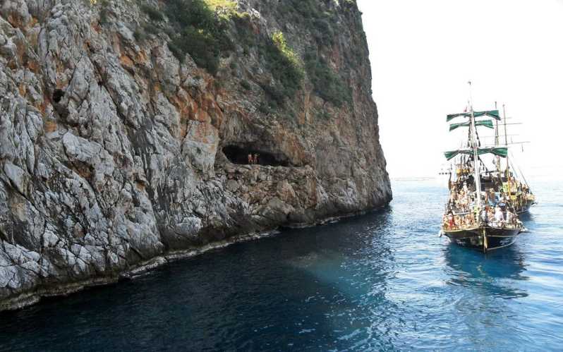 Alanya Relaxing Family Boat Tour Without Foam And Loud Music - Swim stops in clear coves and sheltered bays