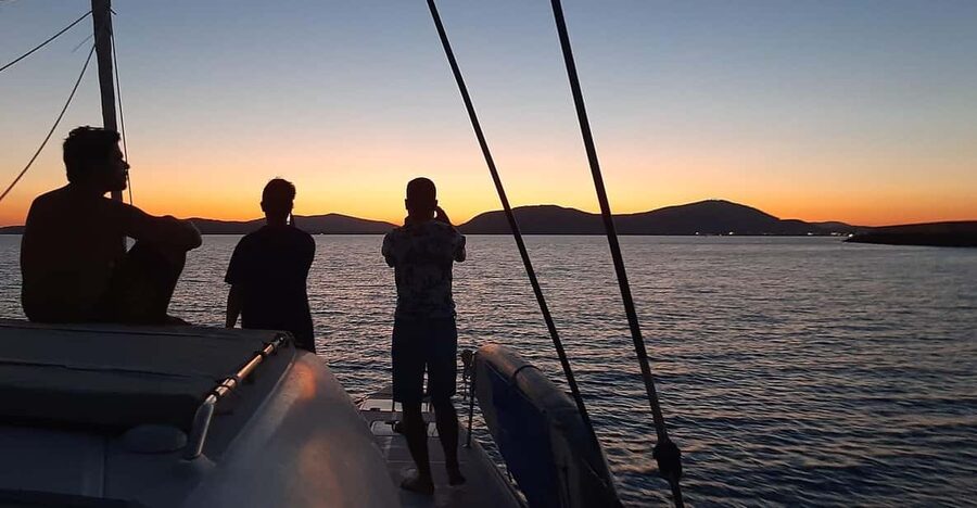 Alghero catamaran sunset tour Alghero - La Maddalenetta Island and the last swim