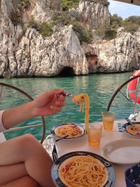 Alghero: Daily Sailing Experience with lunch onboard - Porto Conte Bay, lunch, and the longest stop