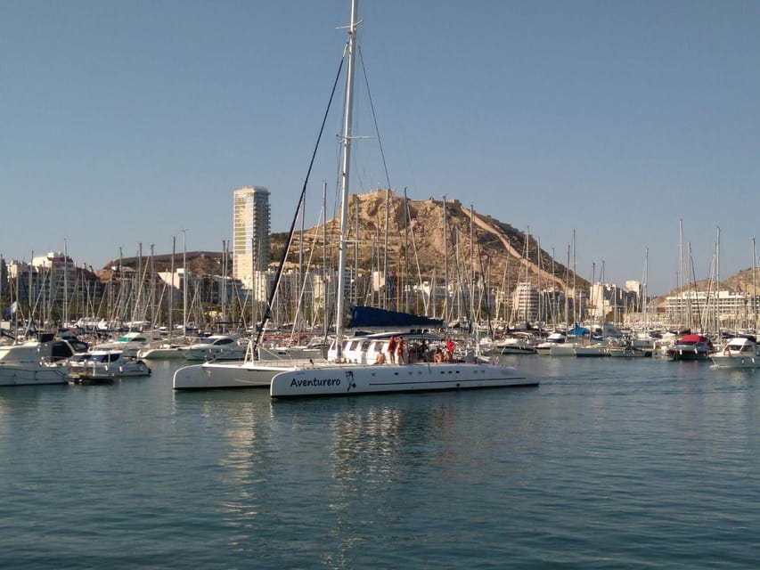 Alicante: 2-Hour Late Afternoon Catamaran Cruise - Forty-five minutes anchored for swimming