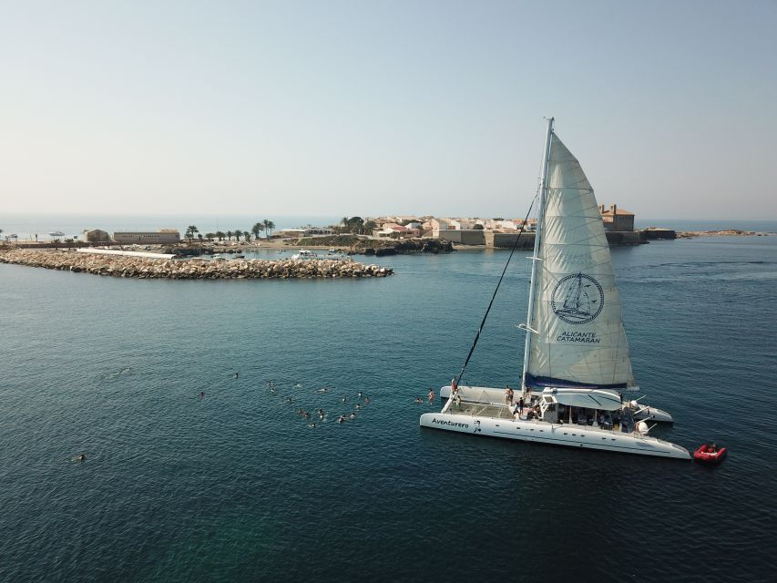 Alicante: 6-Hour Catamaran Cruise to Tabarca Island - The return sail past Santa Pola