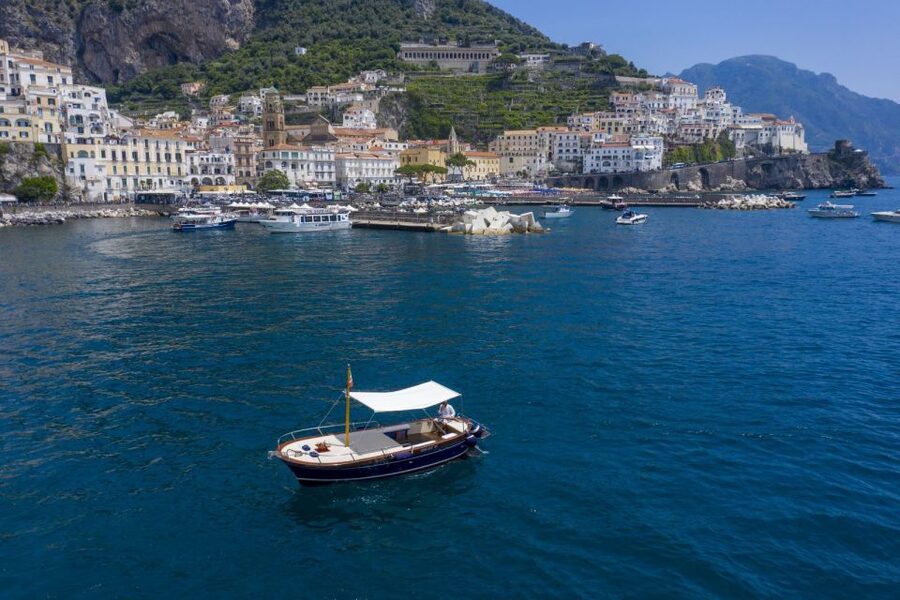 Amalfi: Boat Adventure Caves, Beaches, Snorkeling & Positano - Furore and the famous bridge