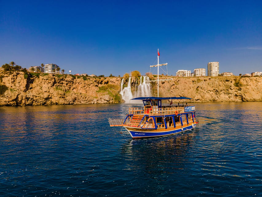 Antalya: Beach & Waterfalls Boat Trip w/ Lunch & Soft Drinks - The main swimming stop near Duden