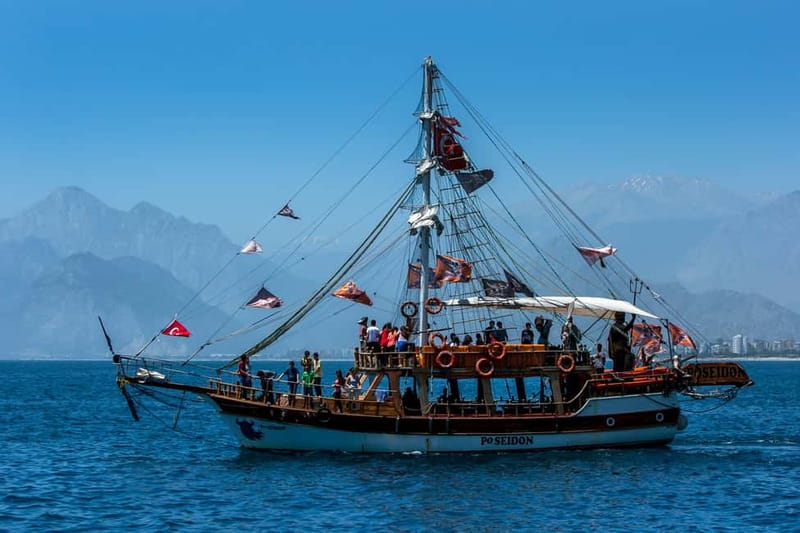 Antalya: Falez Cliffs & Waterfalls Boat Trip with Lunch - Swimming in the Mediterranean