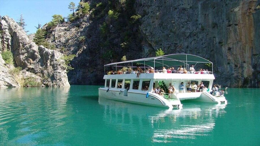 Antalya: Green Canyon Boat Trip with Lunch & Soft Drinks - Swimming stops in clear, cool water