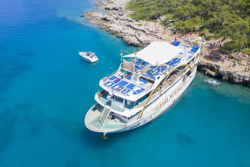 Antalya/Kemer Megastar Boat Trip w/Lunch & Hotel Pickup - Lunch on board, with realistic expectations