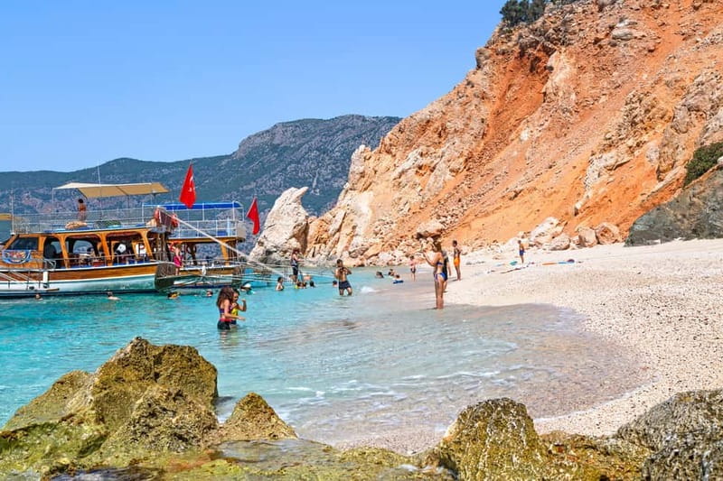 Antalya/Kemer: Suluada & Adrasan Boat Trip with Lunch - Hacivat Karagoz Bay, the Pirates Bay stop