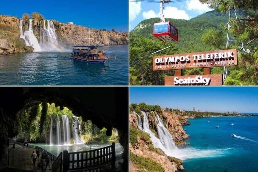 Antalya : Old City Tour w/Cable Car & Waterfalls & Boat Trip - Riding the Olympos Cable Car to 2,365 meters