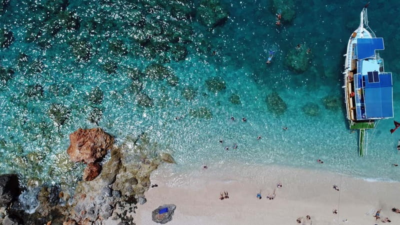 Antalya: Suluada Island Boat Trip with Lunch & Hotel Pickup - The first hour on the Mediterranean
