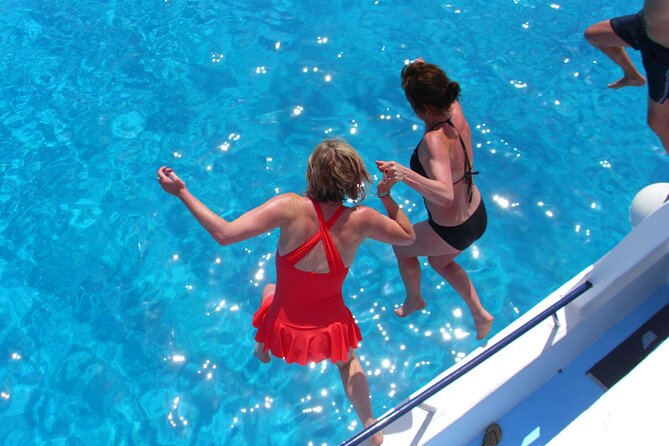 APHRODITE II -LAZY DAY CRUISE-BLUE LAGOON,TURTLE COVE, with LUNCH - Protaras, Green Bay, and Famagusta from the sea