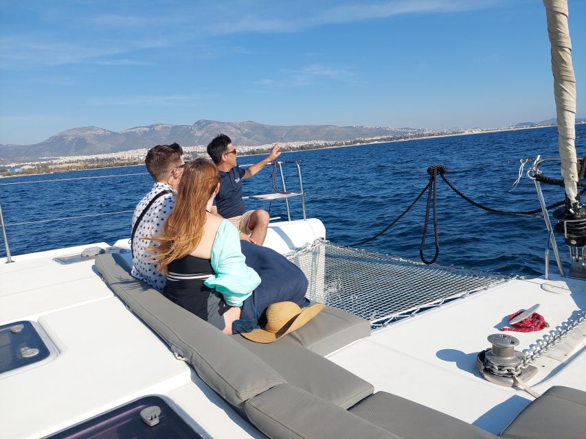 Athens: Catamaran Cruise with Fresh Lunch and Wine - Best for couples, solo visitors, and small groups