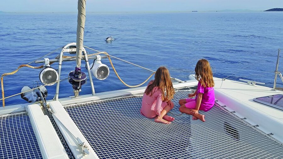 Athens: Riviera Catamaran Cruise with Meal and Drinks - The crew and the feel onboard