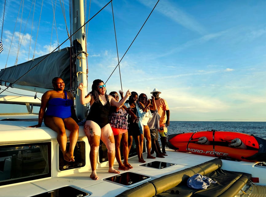 Athens: Riviera Catamaran Tour with Fresh Meal and Drinks - What the catamaran feels like during five hours