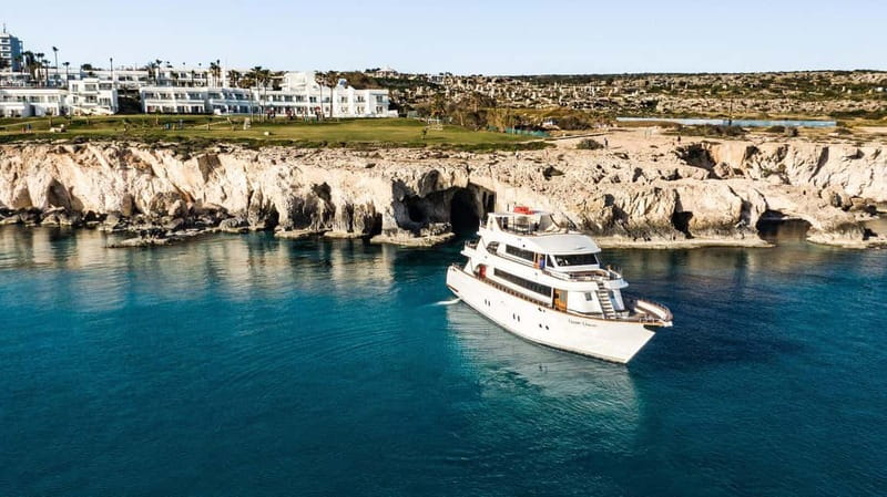 Ayia Napa's Biggest Boat | Cruise with Lunch and Swimming - Cape Greco from the sea