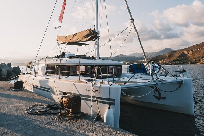 Balos & Gramvousa Luxury Catamaran Sailing Cruise from Kissamos - The morning ride from Kissamos