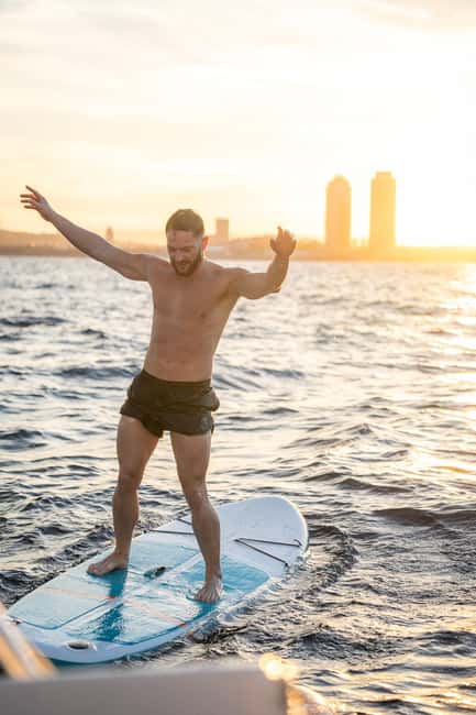 Barcelona Badalona : Sailboat Tour, Snacks, Drinks, Swimming - Leaving Badalona for a view of Barcelona