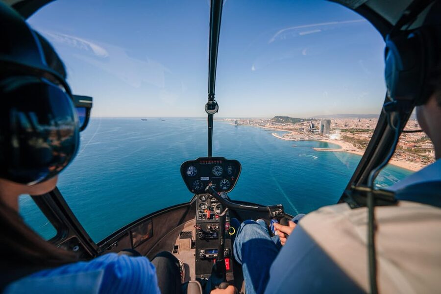 Barcelona: Boat Trip and Panoramic Helicopter Flight - Starting with Barcelona from the air