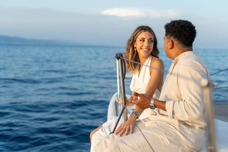 Barcelona: Catamaran Cruise w/ Sailing, Wine, & Tapa - Wine, cava, beer, and a traditional tapa
