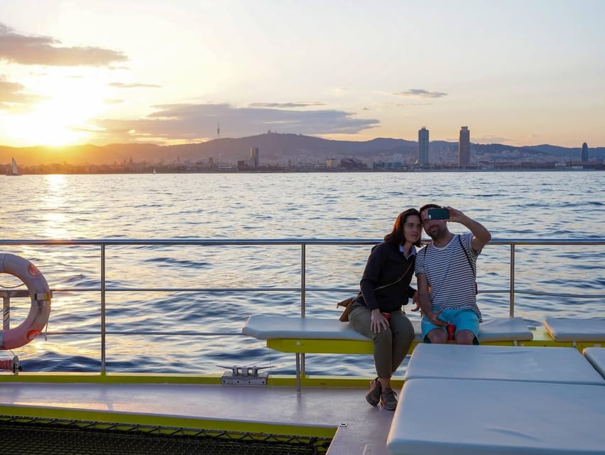 Barcelona: Daytime or Sunset Catamaran Cruise with Music - The best places to sit, stand, and take photos