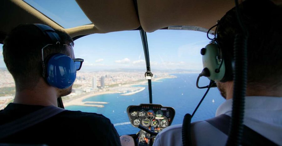 Barcelona: Helicopter Flight with Optional Yacht Cruise - Barcelona from the air in seven to twelve minutes