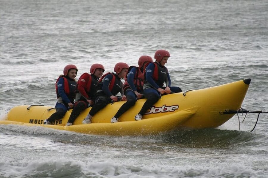 Barcelona: Inflatable Banana Boat Ride - Staff, timing, and what can go wrong