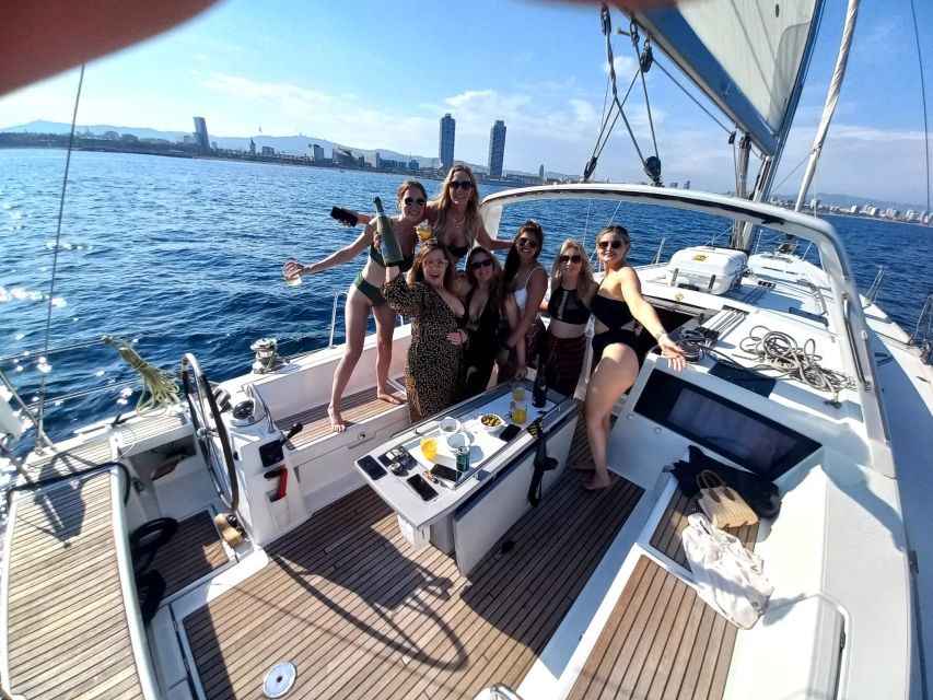 Barcelona: Luxury Private Sunset Yacht Cruise - Open water and the Barcelona sunset