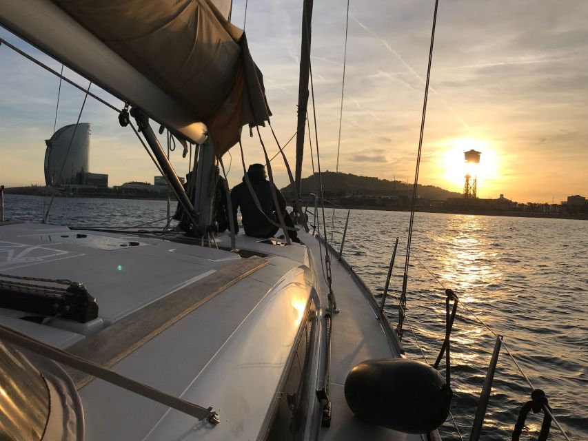 Barcelona: Midday or Sunset Sailing with Open Bar and Snacks - Leaving the harbor and finding your sea legs