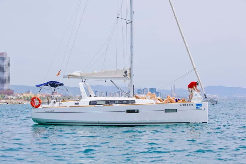 Barcelona: Private Sailing Trip with Drinks & Snacks (max 9) - Sailing into the Mediterranean