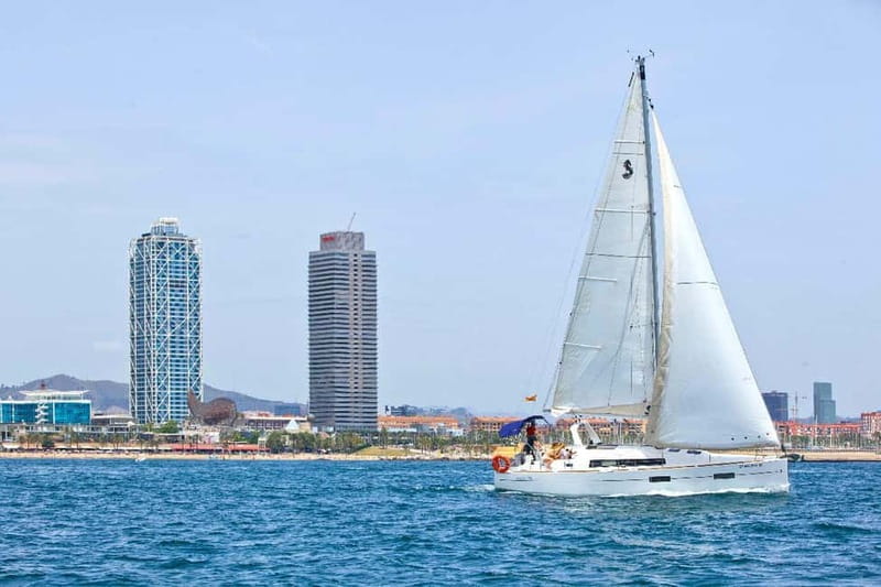 Barcelona: Private Sailing Trip with Drinks & Snacks (max 9) - The swimming stop, weather permitting