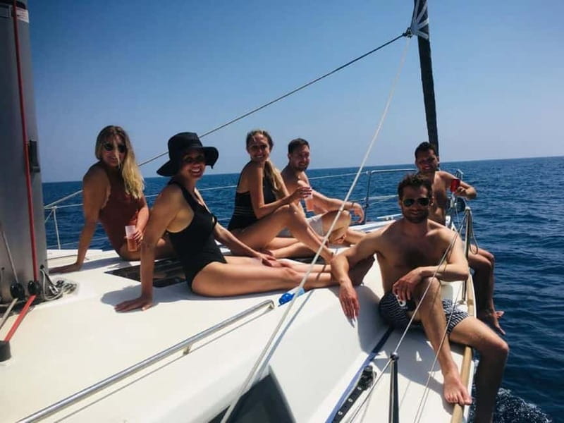 Barcelona: Sailing Tour + Food, Drinks, Swim & Sunset Option - Tapas, pinchos, and two drinks on board