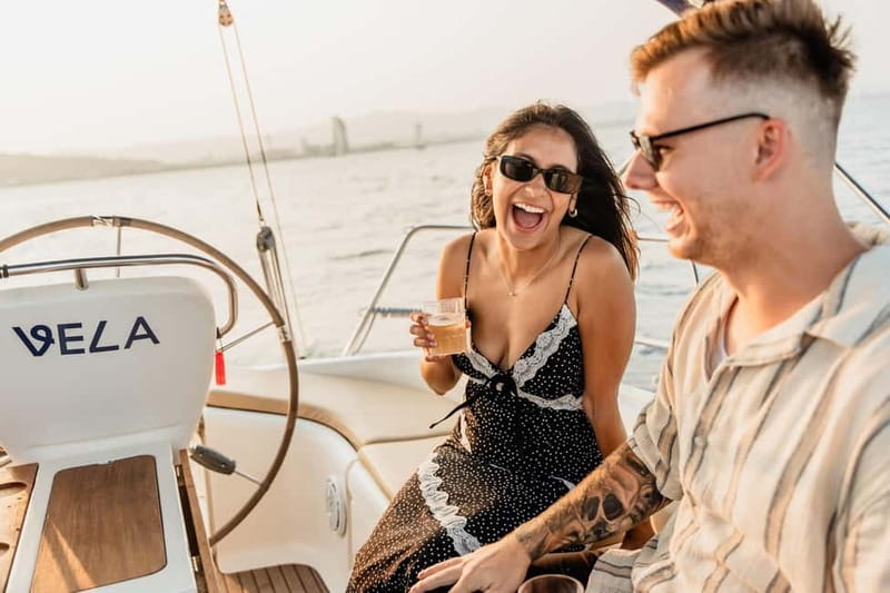 Barcelona: Sailing Tour with Young Local Captain & Drinks - Along Barceloneta, with the beach in view