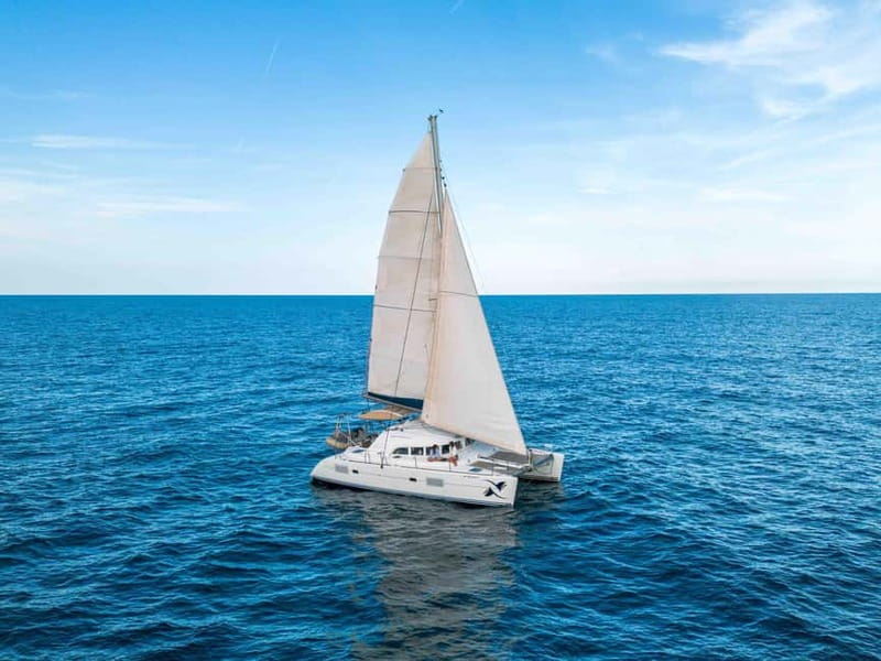 Barcelona: Sunset Catamaran Cruise with Wine and Tapa - Swimming, weather, and the practical limits