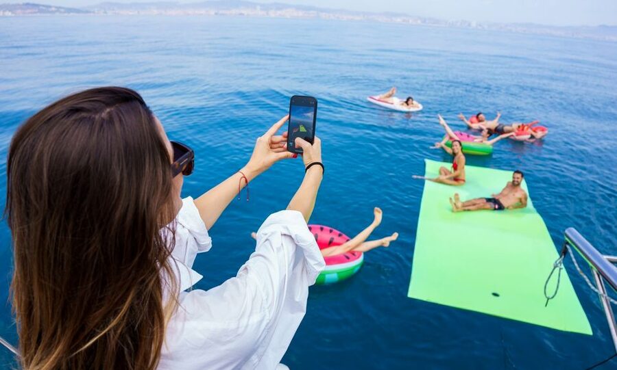 Barcelona: Sunset or Day Catamaran Cruise with Tapa & Drink - The two-hour route along Barcelona’s coast