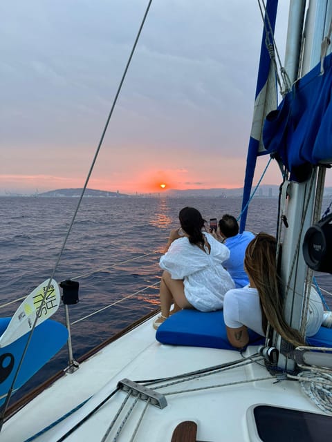 Barcelona: Sunset Sailboat Cruise with Drinks and Snacks - Barcelona from the sea, one landmark at a time