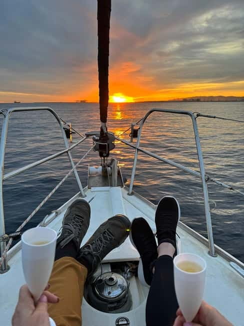 Barcelona: Sunset Sailboat Cruise with Open Bar and Snacks - The first 15 minutes: leaving Olympic Port