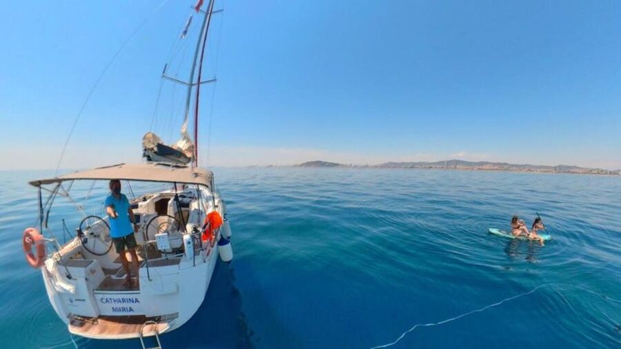 Barcelona: Sunset Sailing Experience with Snacks and Cava - Swimming, paddle boarding, and the jump from the boat