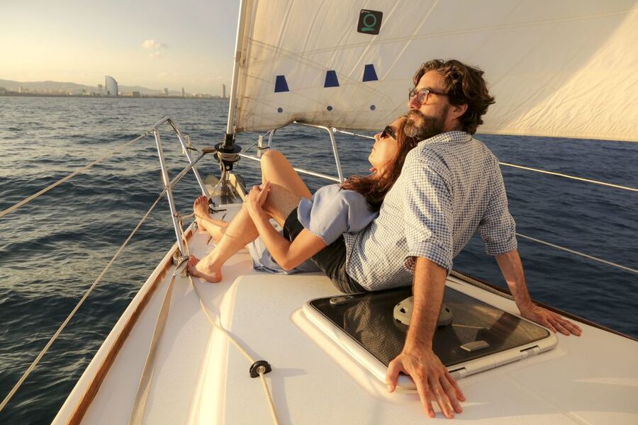 Barcelona: Unique Sunset Sailing Tour with Tapas & Open Bar - Sunset, sea air, and a slower pace