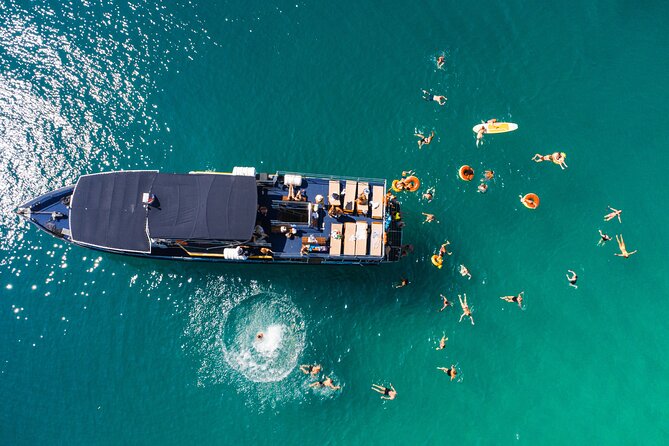Blue Lagoon & 3 Islands Cruise with Lunch from Split - Lunch, burgers, fries, and wine