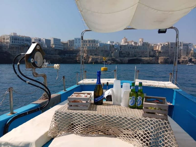 Boat Tour: Polignano a Mare from Monopoli - Leaving Monopoli port on a slower boat