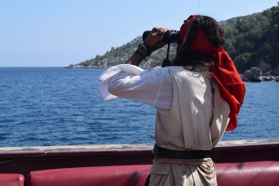 Bodrum: Family-Friendly Pirate Boat Day with Lunch & Drinks - Setting sail from Bodrum for a playful sea day