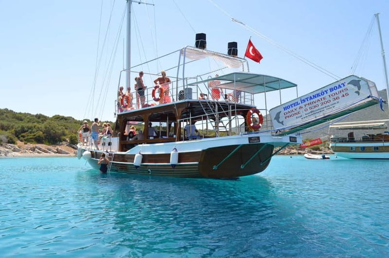 Bodrum: Orak or Black Island Boat Tour with Lunch - Leaving Bodrum Harbour for the islands