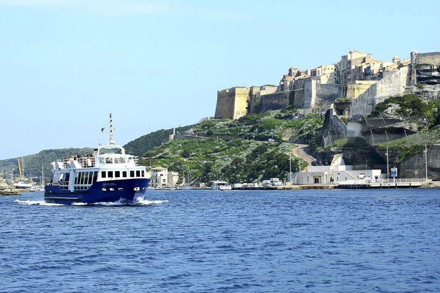 Bonifacio by Sea: Unmissable Escape from Ajaccio/Porticcio - Seeing the King Aragon Steps from below