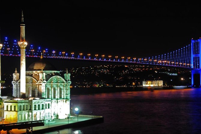 Bosphorus Night Cruise: Dinner, Drinks & Hotel Pickup - What $30.04 buys you