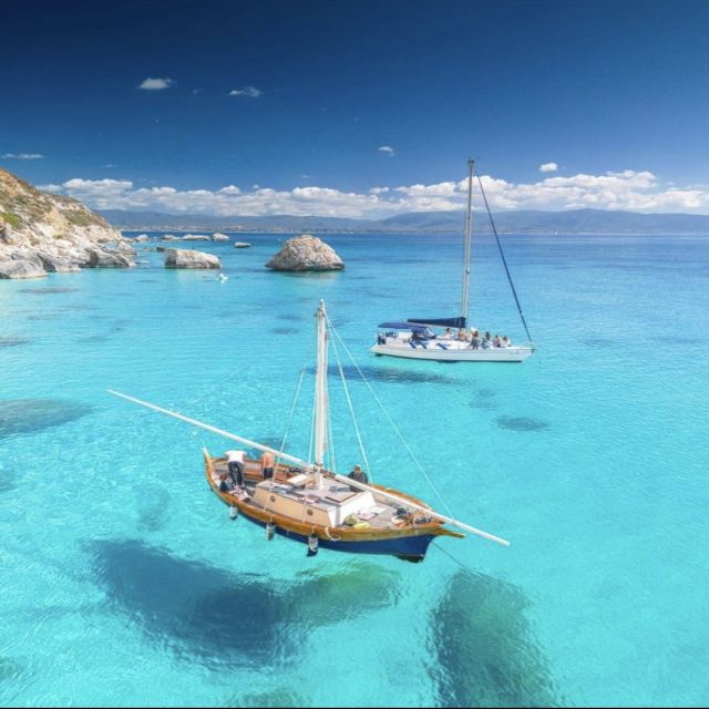 Cagliari: Boat Tour with Swim Stops, Snorkeling, & Aperitif - Sella del Diavolo from the water
