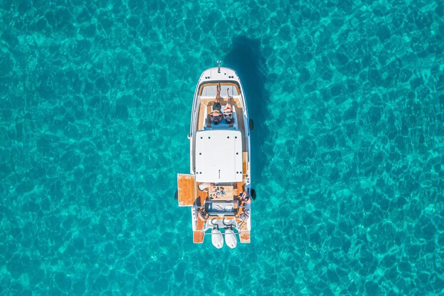 Cagliari: Luxury Motorboat Tour with 3 Swim Stops & Wine - Cala Mosca: Your First Swim and Snorkel Stop